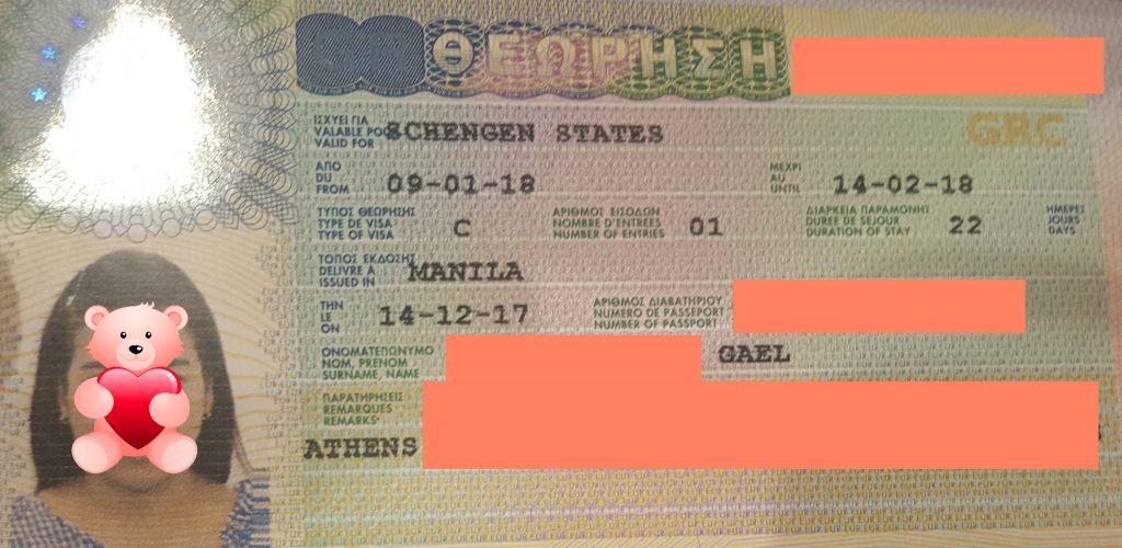 travel from philippines to greece visa